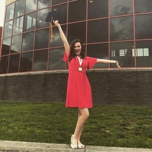 Ashley Graham Beyond Red Wrap Dress